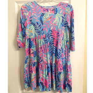 Girl's Lilly Pulitzer NWOT Mini Geanna Dress In Multi Splendor In The Sand